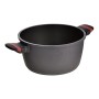 Casserole with lid San Ignacio denia experto Black Red Ø 24 cm