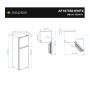 Combined Refrigerator Aspes AF1675501ENFX