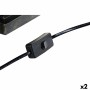 Lampe de bureau DKD Home Decor 32,5 x 30 x 60 cm Noir Beige Doré Métal Résine 220 V 50 W (2 Unités)