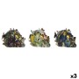 Decorative Figure DKD Home Decor 15,5 x 10,5 x 11 cm Multicolour Skull (3 Units)