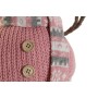 Bonhomme de Neige DKD Home Decor Blanc Marron Rose 30 x 16 x 33 cm (2 Unités)