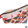 Cushion DKD Home Decor Polyester Multicolour Ikat (45 x 10 x 45 cm) (4 Units)