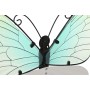 Wall Decoration Home ESPRIT Yellow Blue Green Lilac Butterfly Shabby Chic 30 x 1,5 x 30 cm (4 Units)