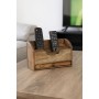 Organiser Home ESPRIT Brown Mango wood 30 x 11 x 17 cm