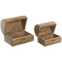 Jewelry box Home ESPRIT Brown Mango wood (2 Units)