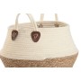 Decorative box Home ESPRIT Cream Natural Natural Fibre (3 Pieces)