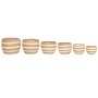 Decorative box Home ESPRIT Cream Natural Natural Fibre