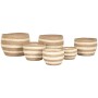 Decorative box Home ESPRIT Cream Natural Natural Fibre