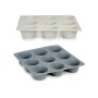 Muffin Tray Kinvara Light grey Dark grey 22 x 3 x 22 cm Magdalenas (6 Units)