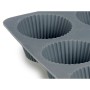 Muffin Tray Kinvara Light grey Dark grey 22 x 3 x 22 cm Magdalenas (6 Units)