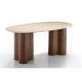 Table de Salle à Manger Home ESPRIT Marron Granite Bois MDF 180 x 90 x 75 cm