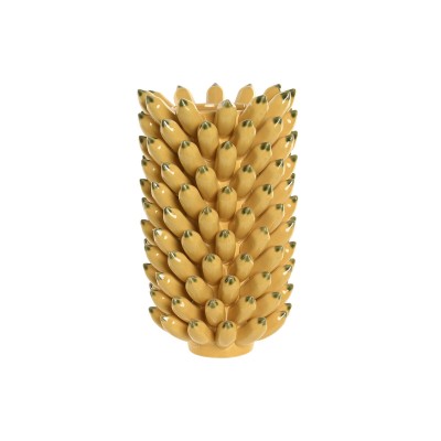 Vase Home ESPRIT Jaune Vert Céramique Tropical
