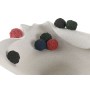 Centerpiece Home ESPRIT White Multicolour Pompoms Urban 47 X 38 X 20 CM