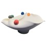 Centerpiece Home ESPRIT White Multicolour Pompoms Urban 47 X 38 X 20 CM