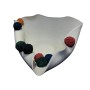 Centerpiece Home ESPRIT White Multicolour Pompoms Urban 47 X 38 X 20 CM