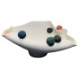 Centerpiece Home ESPRIT White Multicolour Pompoms Urban 47 X 38 X 20 CM
