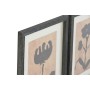 Painting Home ESPRIT Brown Black Urban Botanical plants 30 x 2 x 40 cm (9Units)