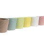 Planter Home ESPRIT Yellow Blue Green Pink Dolomite 12 x 12 x 10 cm (6 Units)