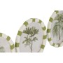 Painting Home ESPRIT White Green Palms Tropical 30 x 2 x 30 cm (4 Units)