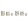 Cache-pot Home ESPRIT Blanc Multicouleur Ciment Urbaine 13 x 13 x 13 cm (3 Pièces) (2 Unités)