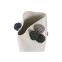 Vase Home ESPRIT White Multicolour Ceramic 25 x 25 x 42 cm