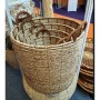 Decorative basket Home ESPRIT Dark brown Light brown Metal Rope Fibre Cottage (4 Pieces)