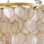 Suspension Home ESPRIT Beige Doré Métal Nacre noire 50 W 40 x 40 x 48 cm