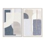 Cadre Home ESPRIT Bleu Gris Abstrait Urbaine (2 Unités)