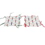 Panier décoratif Home ESPRIT Blanc Rouge Vert Beige Casse-Noisette Noël 30 x 30 x 8 cm (2 Unités)