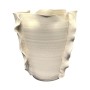 Vase Home ESPRIT Blanc Céramique Style artisanal Moderne 33 x 33 x 32 cm