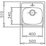 Sink with One Basin Teka STARBRIGHT 50 E-XP 1C