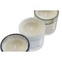 Bougie DKD Home Decor Blanc Doré Argenté 8,8 x 8,8 x 9 cm (3 Unités)