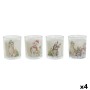 Candle DKD Home Decor White 5 x 5 x 6 cm (4 Units)