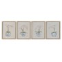Cadre Home ESPRIT Bleu Blanc Oriental 35 x 2,5 x 45 cm (4 Unités)