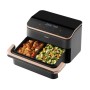 Friteuse à Air Cosori Cosori Dual Basket Twinfry Chef Edition 10 L Noir Argenté Métallisé 2800 W