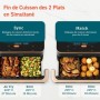 Air Fryer Cosori Cosori Dual Basket Twinfry Chef Edition 10 L Black Silver Metallic 2800 W