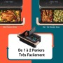 Friteuse à Air Cosori Cosori Dual Basket Twinfry Chef Edition 10 L Noir Argenté Métallisé 2800 W