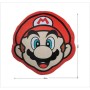 Coussin Mario Bros 41 x 3 x 41 cm Bleu Blanc Marron Noir Rouge Beige Polyester Visage