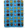 Couverture Mario Bros Multicouleur Carreaux Ecossais