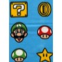 Couverture Mario Bros Multicouleur Carreaux Ecossais