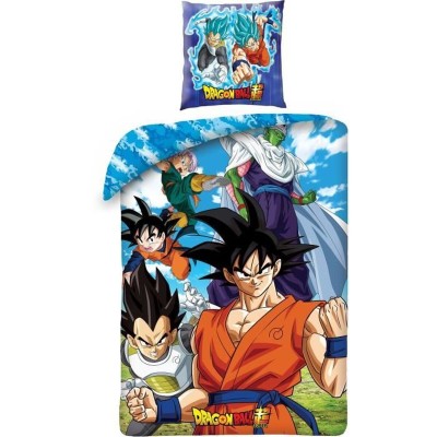 Parure de couette Dragon Ball 24 x 4 x 30 cm Multicouleur Lit 2 persones 2 Pièces