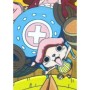 Couverture One Piece Multicouleur Carreaux Ecossais