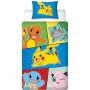 Duvet cover set Pokémon Multicolour Double 2 Pieces