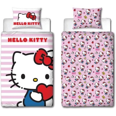 Duvet cover set Hello Kitty 25 x 5 x 30 cm Pink Double 2 Pieces