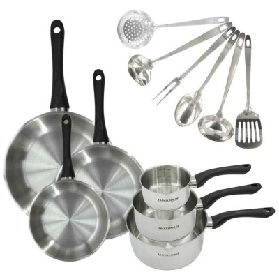 Batterie de Cuisine Fackelmann Ginebra Acier 12 Pièces