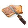 Spatule à tartiner Fackelmann Marron Argenté Acier inoxydable 19 cm (2 Unités)