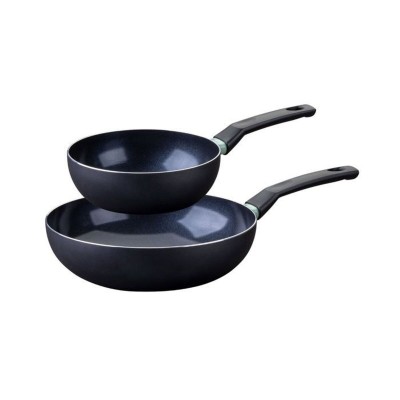 Wok Fackelmann Brandao Noir Aluminium 2 Pièces