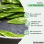 Wok Fackelmann Brandao Noir Aluminium 2 Pièces