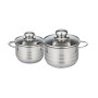 Casseroles Fackelmann Elo Brillant Acier 1,75 L 1,25 L 2 Pièces