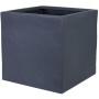 Plant pot Strata 40 x 38 x 40 cm Graphite Plastic Squared